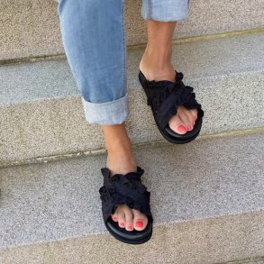 Sandal DAYSI tekstil/ skind str. 36-41