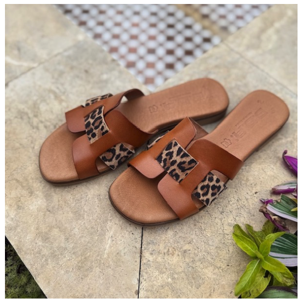 Sandal CHIC leo/cognac skind