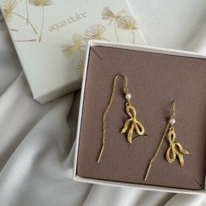 retrde hanging bow forgyldt slv 