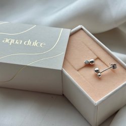 restikker Two bobbels &amp; stones sterling slv