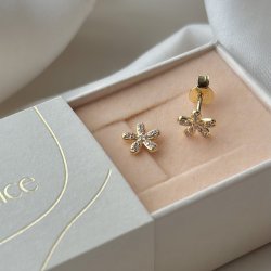 restikker ROSE DARLING FLOWER Forgyldt Slv