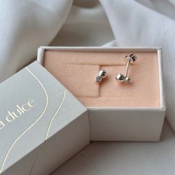 restikker Two bobbels &amp; stones sterling slv