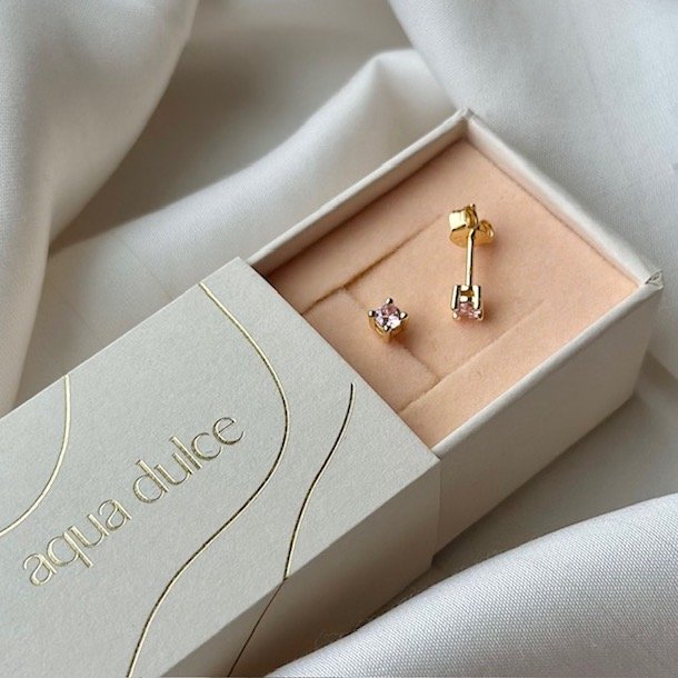 restikker KAYA BIG PASTEL forgyldt slv