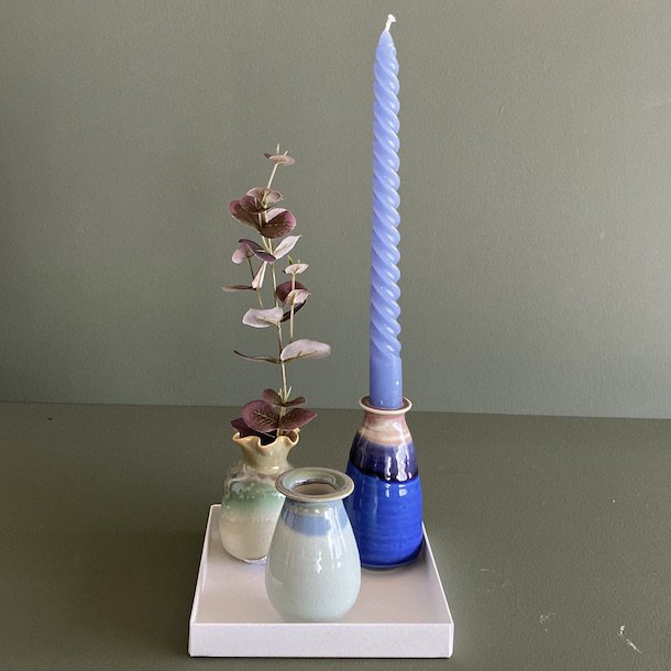 Vase Midi keramik fuld glace 10-12 cm