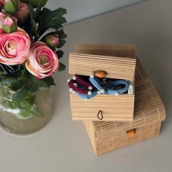 ske kvadratisk bambus 2 strrelser