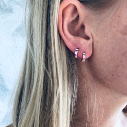 Creol lille slv m. pastel zirkonia 