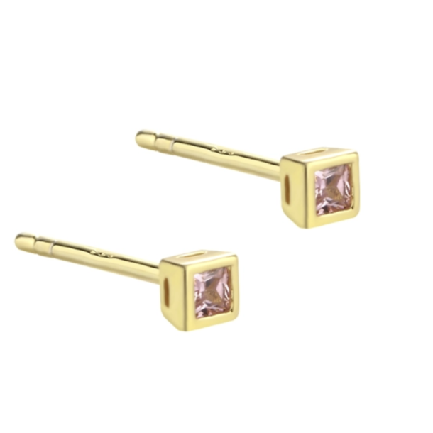 restikker ROSE square forgyldt slv