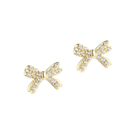 reringe sljfe DARLING BOW  Forgyldt Slv