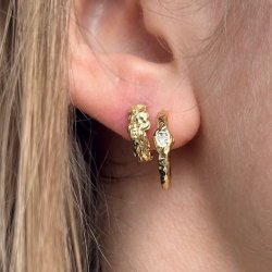 Hoops Tuuli 12 mm forgyldt slv