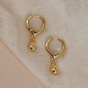 Hoops SHINY DROP Forgyldt slv