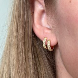 Hoops RUBIN forgyldt slv 