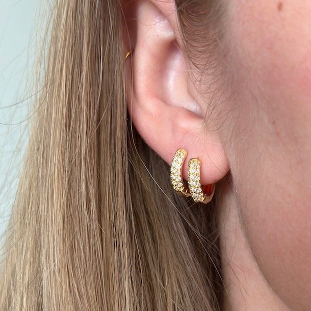 Hoops RUBIN forgyldt slv 