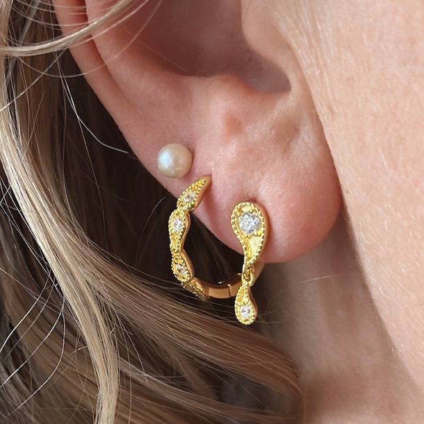 VIMS HOOP  Forgyldt Slv