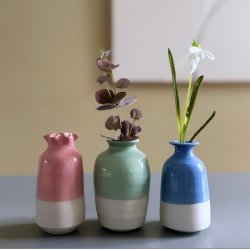 Vase Midi keramik half glace ca 10 cm