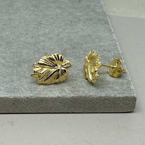 restikker KOI SMALL LEAF Forgyldt Slv