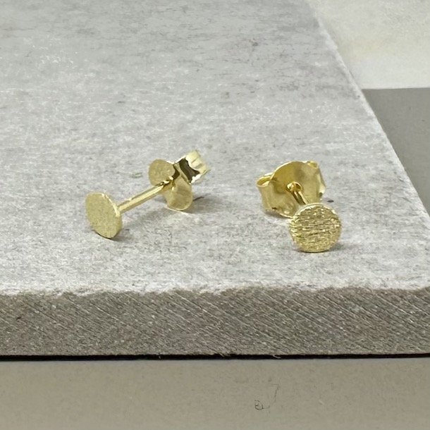 restikker - Mnt 4mm Forgyldt slv