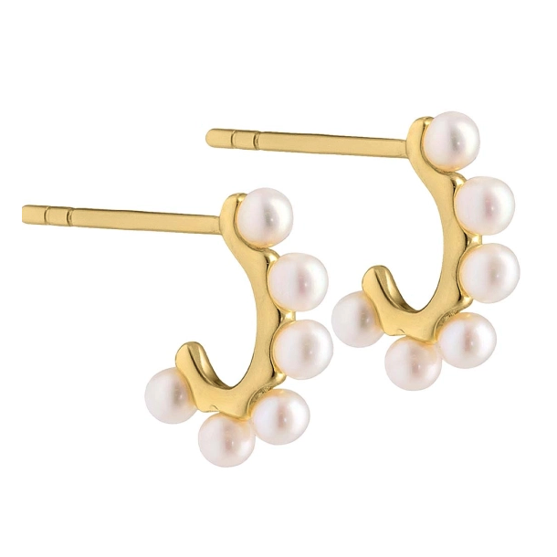 Pearl hoop Patricia forgyldt