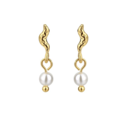 restik mermaid kai - forgyldt slv med perle