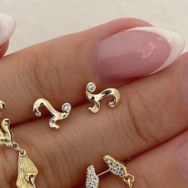 restikker Bekko Petite Forgyldt slv