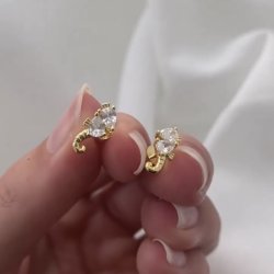 restikker SEAHORSE Forgyldt slv