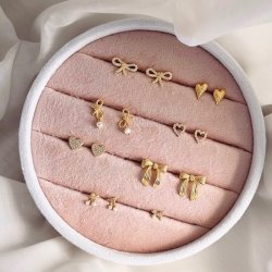 restikker hjerte SMALL TEA  Forgyldt Slv