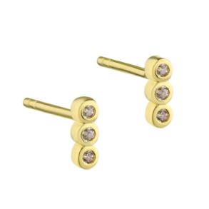 restikker 3 PETITE CLEAR forgyldt slv