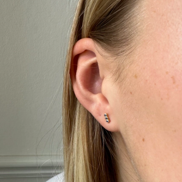 restikker 3 PETITE forgyldt slv