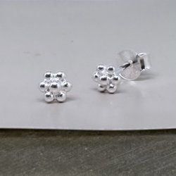 Sm restikker LOTS OF FLOWERS Sterling slv