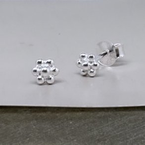 Sm restikker LOTS OF FLOWERS Sterling slv