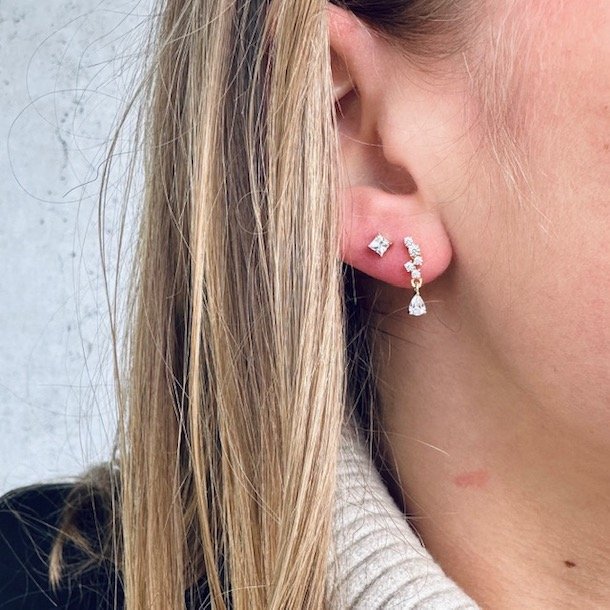 restikker EDGE SMALL Forgyldt Slv