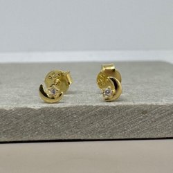 Sm restikker DARLING MOON Forgyldt Slv