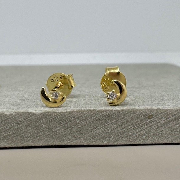 Sm restikker DARLING MOON Forgyldt Slv