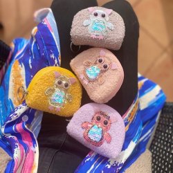 Plys pige pung med ugle