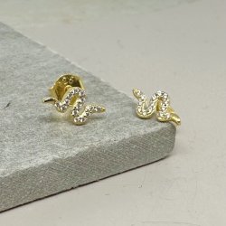 restikker DARLING SNAKE Forgyldt Slv