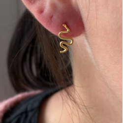 restikker snake forgyldt slv