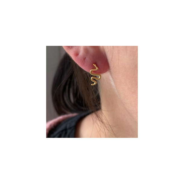 restikker snake forgyldt slv