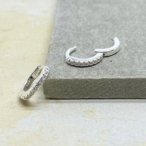 Raya hoops - klare zirkonia slv