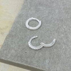 Raya hoops - klare zirkonia slv