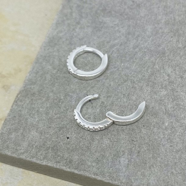 Raya hoops - klare zirkonia slv