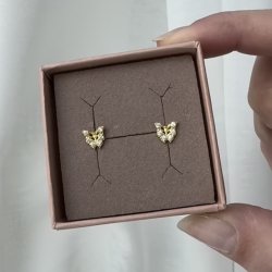 restikker TINY BUTTERFLY Forgyldt Slv