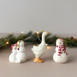 Keramik figurer til kertelys