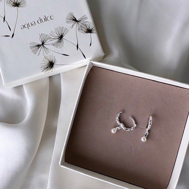 Hoops CURLY SKY 12 mm Sterling Slv