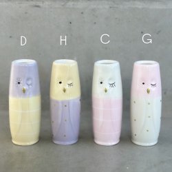 Vase ugle ansigt H10 cm Keramik 