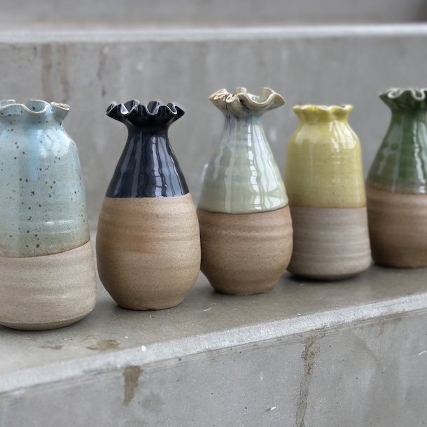 Vase half glace Keramik