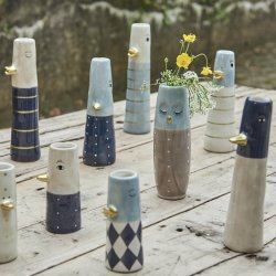 Vase ansigt med nb keramik