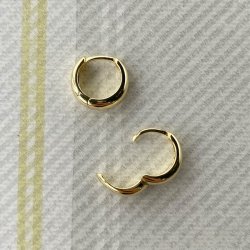 Chubby hoops - forgyldt