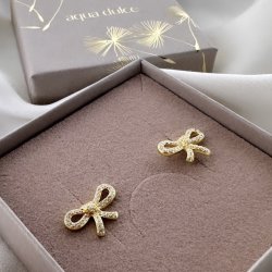 restikker BOW TIE  Forgyldt Slv