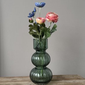 Vase H24,50 cm grn glas
