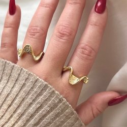 Fingerring RHUMBA DARLING Forgyldt Slv