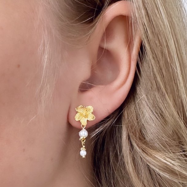 reringe JASMIN PEARL Forgyldt Slv